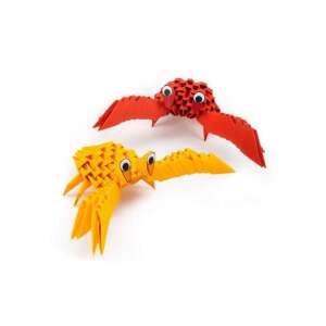 Origami 3D Krabbenfiguren - Rote und Gelbe Papierkrabben - ALEXANDER