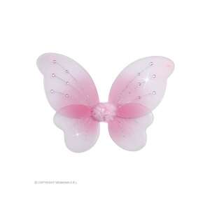 WIDMANN Rózsaszín csillámos tündérszárny jelmezkiegészítő - Widmann
