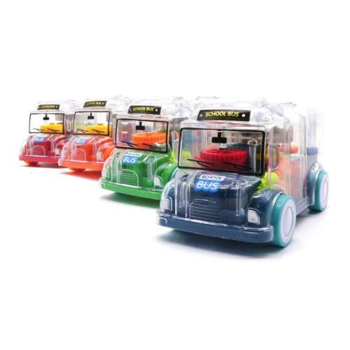 Push-and-go Bus, Plays Music, Lights Up