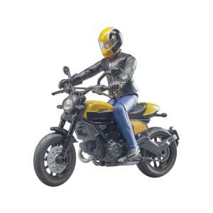 Bworld Scrambler Ducati motocicletă model cu șofer - 1:16 76262147 - Maşinuţe