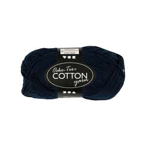 Oeko-Tex Pamut Fonal - Sötétkék - 50g 76262781 - Fonal