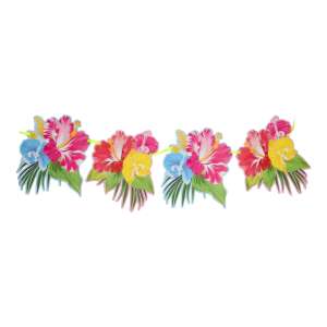 Decorațiune de petrecere - Ghirlandă cu flori tropicale - 600 cm 76262867 - Decoratii si echipamente pentru petreceri