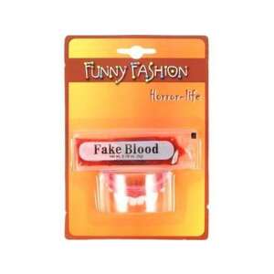 Funny Fashion Horror-life Kunstblut mit Vampirzähnen Halloween Kostümzubehör - Kostüme für Erwachsene
