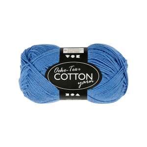 Oeko-Tex Pamut Fonal - Kék - 50g - 170m 76263037 - Fonal