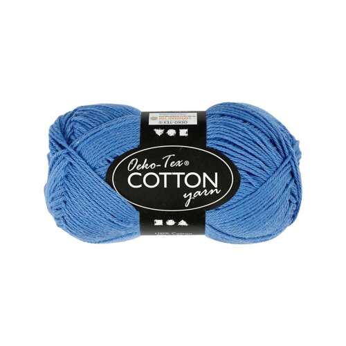 Oeko-Tex Pamut Fonal - Kék - 50g - 170m 76263037