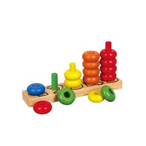 Viga Zählzahlen Holzspielzeug, ein farbenfrohes Lernspielzeug für Kleinkinder und Vorschulkinder, hilft beim Zählen und fördert die Feinmotorik - Nonbrand Entwicklungsspiele für Schulkinder