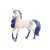 Schleich Mandala Unicorn Stallion, a white unicorn with blue and purple mane and tail, with a mandala design on its flank