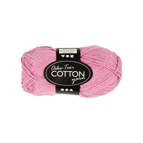 Oeko-Tex Pamut Fonal - Világos Piros - 50g, 170m