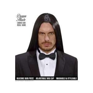 Black long straight wig for men, Dream Hair brand, costume accessory - Dressing Accessory