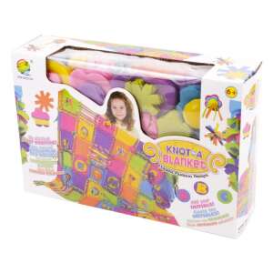 Set de artizanat Knot-A-Blanket pentru copii, creează-ți propria pătură colorată cu acest proiect distractiv și ușor - Nonbrand Jocuri si jucarii creative
