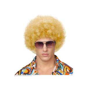 Szőke Afro Paróka Férfiaknak, 70-es évek jelmez kiegészítő - Widmann