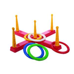 Ring toss game with 5 rings, outdoor game for kids - Androni