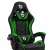 Close-up of the Delight BMD1115GR gaming chair's headrest and lumbar support pillows
