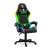 Delight BMD1115GR gaming chair in black and green with RGB LED lighting
