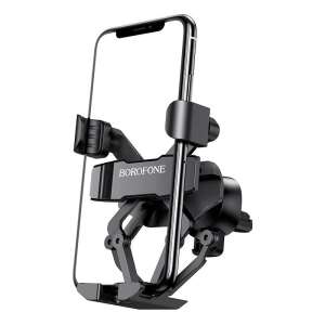 Borofone BH32 Zero Decibel Gravity Car Phone Holder, black, for air vent, 360 degree rotation - Borofone
