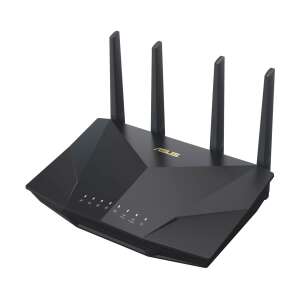 Asus RT-AX5400 Gaming Router, fekete, ferde nézet - Wi-Fi router, adapter