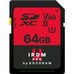 Goodram IRDM PRO 64 GB SDXC UHS-II memóriakártya 76305557 