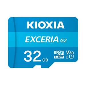 Kioxia EXCERIA G2 32GB MicroSDHC UHS-III Class 10 Speicherkarte - Foto, Video & Optik