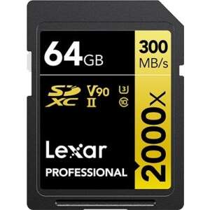 Pamäťová karta Lexar Professional 2000x 64GB SDHC UHS-II Class 10 - Foto, video a optika