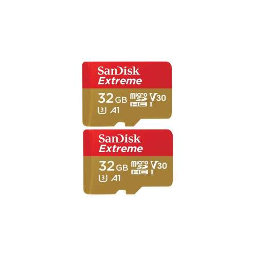 SanDisk Extreme 32GB microSDHC UHS-I memóriakártya, elülső nézet