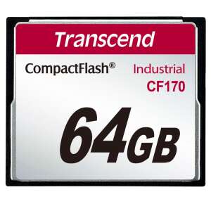 Transcend 64GB CompactFlash memóriakártya, CF170 Industrial - Transcend
