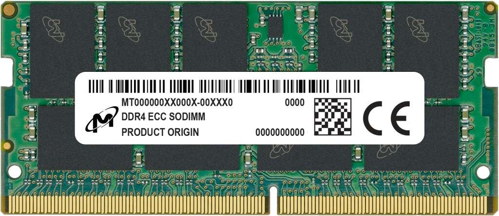 Micron mta18asf4g72hz-3g2r 32 gb 1 x 32 gb ddr4 3200 mhz ecc memória