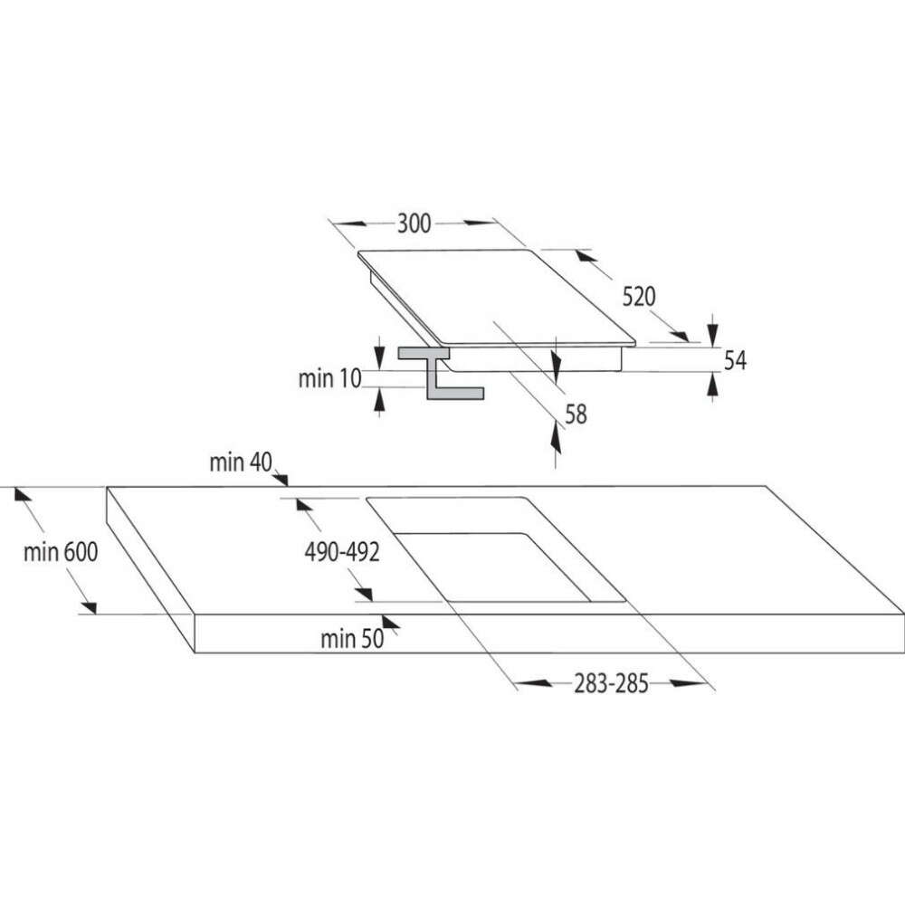 Gorenje gi3201bc beépíthető indukciós főzőlap, 30 cm, 2 főzőzóna,...