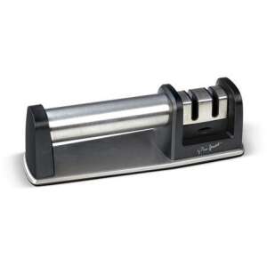 Lamart 2-in-1 Knife Sharpener, black and silver, with non-slip base - Knife Sharpener