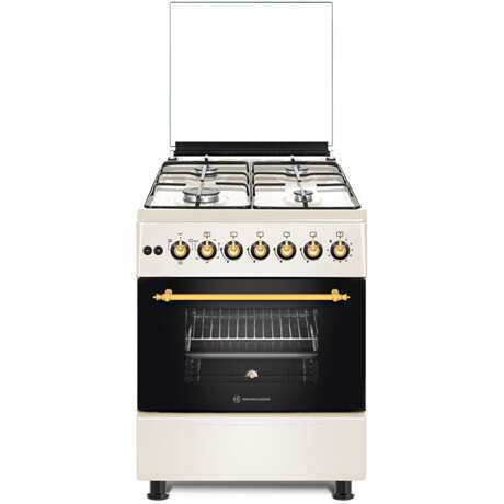 Novacook F6B40EF Retro Kombinált tűzhely, 66L, 4 főzőzóna, A ener...