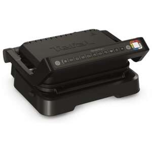 Tefal OptiGrill 2in1 electric grill, black, with digital display and 9 pre-programmed cooking settings - Tabletop Grill