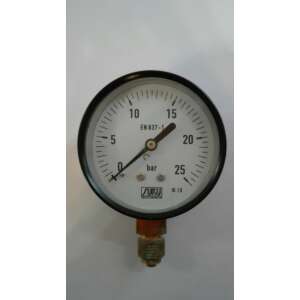 Manometru 63mm, 0-25 bar, conexiune inferioară G1/4", standard EN 837-1 - Instrument