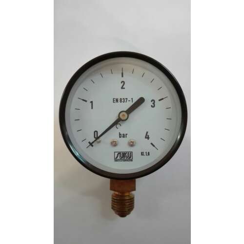 Manometru 63mm, 0-4 bar, conexiune inferioară G1/4", standard EN 837-1