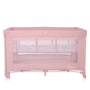 Lorelli Noemi 2 multifunkciós utazóágy, rózsaszín, Mellow Rose Star mintával - Utazóágy és Kiegészítői