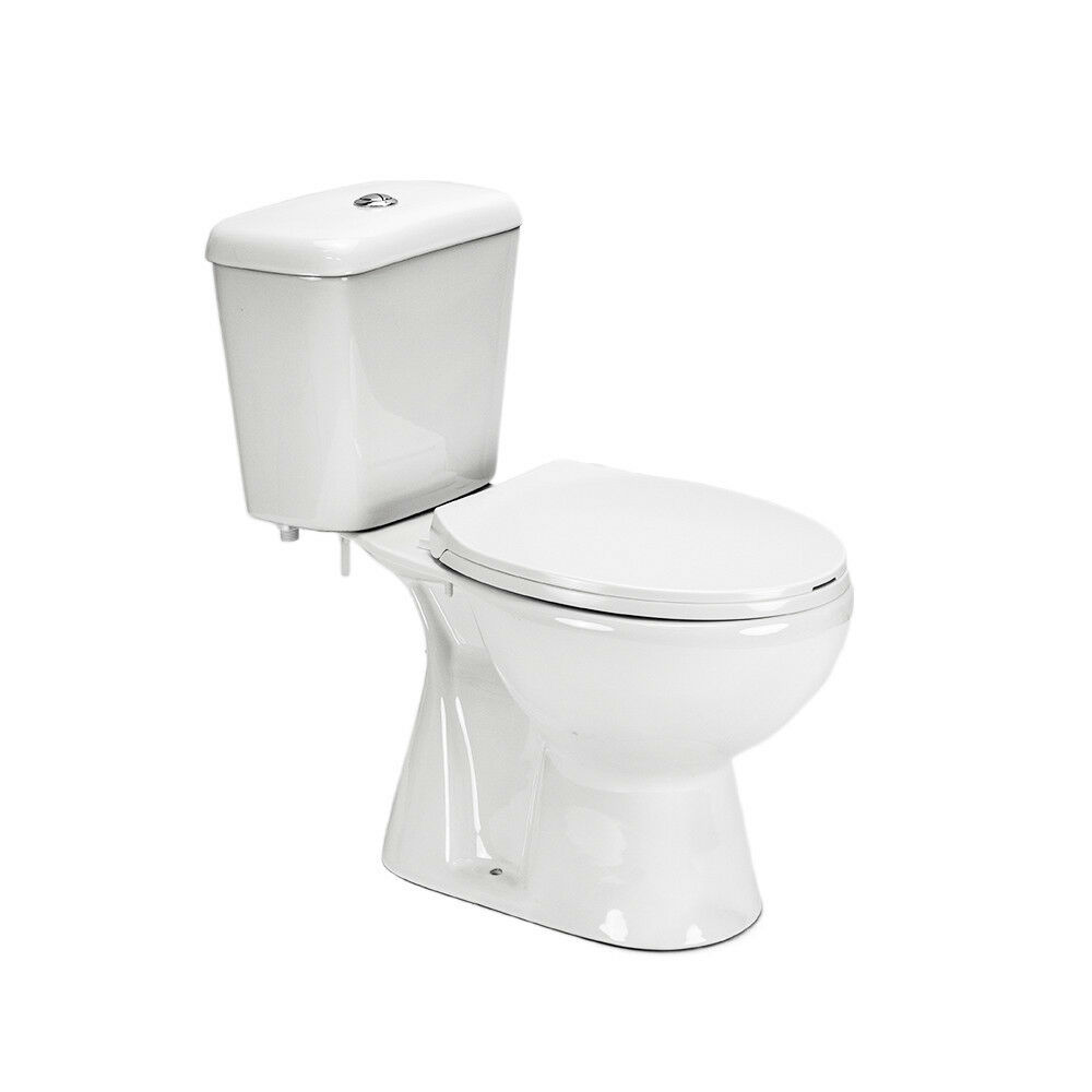 Cleano Monoblock-WC mit Bodenspülung und Sitz