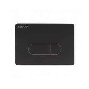 Kerra czarna płyta spłukująca do zbiornika WC K-50 Slim - Akcesoria do zbiornika toalety