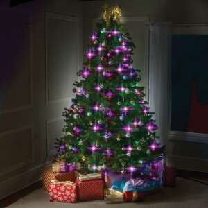 Led fényfüzér a karácsonyfához, 48 fénygömb, 16 szín, 5 program, Tree Dazzler