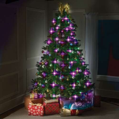 Tree Dazzler LED karácsonyfa fényfüzér 48 színváltós izzóval díszített fán