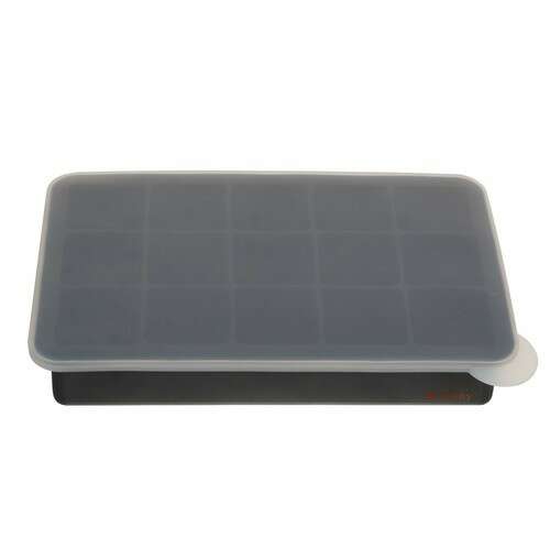 Ruhhy silicone ice cube tray with lid, 15 large ice cubes