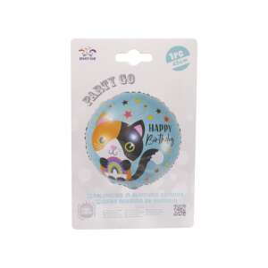 Happy Birthday Katzen-Folienballon, 45cm, Party Go - Luftballons