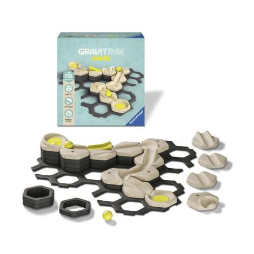 Gravitrax Junior My Start 'n Run Starter Set, Murmelbahn mit einer Kugel, die durch sie rollt, Alter 3-7, 38 Teile, nachhaltig und langlebig