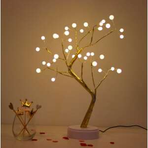 Bonsai formájú Led-es asztali lámpa - Meleg fehér