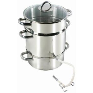 Ambition Winston 6L szörpfőző edény, rozsdamentes acél gyümölcspároló fedővel és leeresztő csővel - Ambition