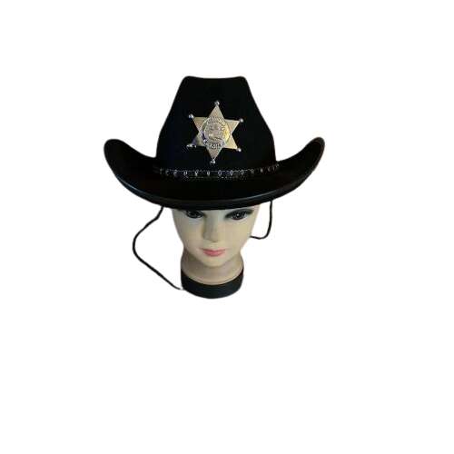  Farsangi Sheriff Cowboy Western Kalap 