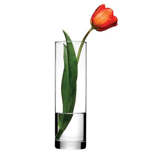 Pasabahce Flora váza tulipánnal, 26.5 cm átlátszó üveg váza - Pasabahce