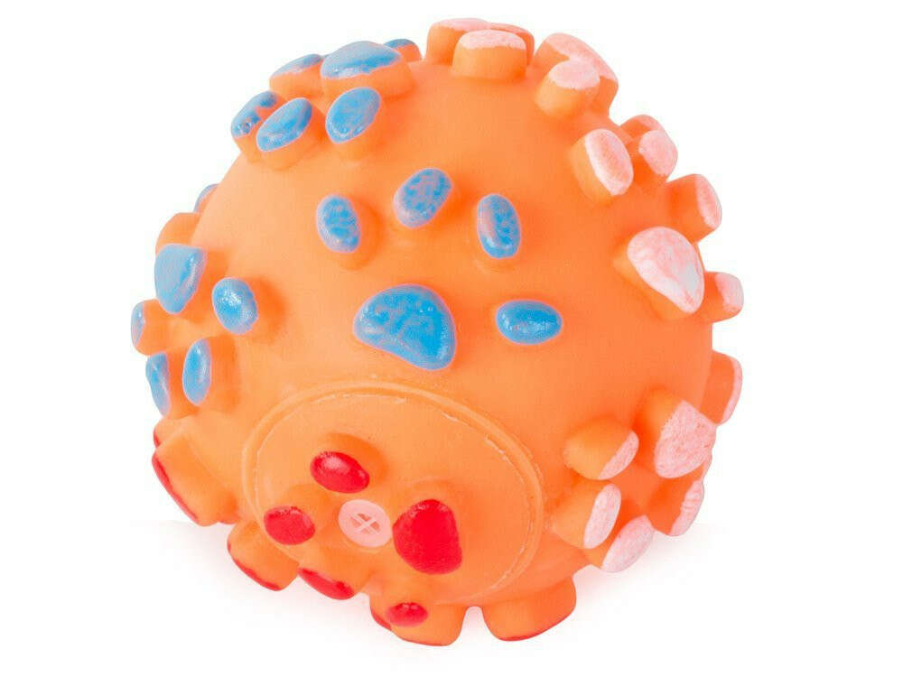 Squeaky câine jucărie teether minge cauciuc culori