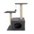 Purlov gray cat tree with scratching posts and platforms