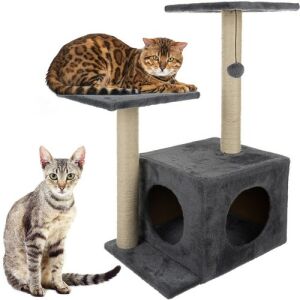 Purlov 4-level cat tree with condo and scratching posts - Cat Furniture