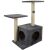 Purlov cat tree with scratching post, platforms, and condo