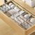 Drawer organized with Ruhy dividers for socks, underwear and bras