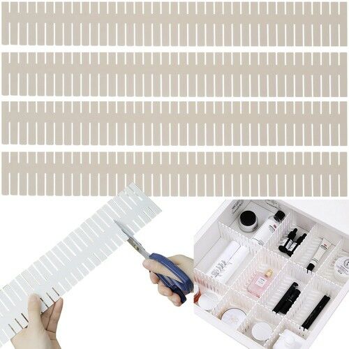 Ruhy drawer dividers collage: cutting and organized drawer